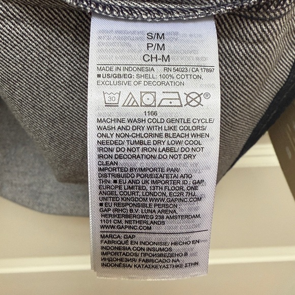 Gap × BÉIS Knit Denim Pocket T-Shirt Size S/M - Picture 13 of 13